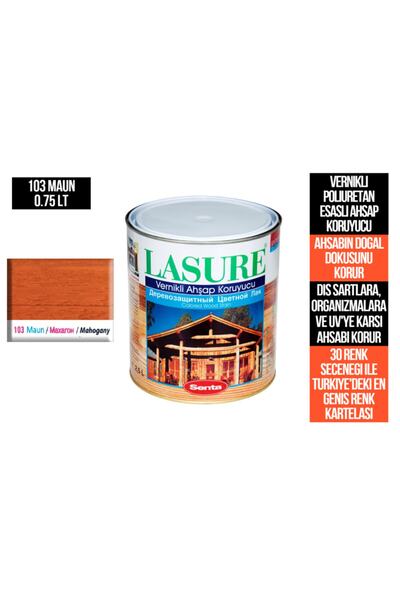 Senta Lasure Ahşap Koruyucu Vernik 103 Maun 0.75 Lt (PİNOTEX VERNİK)
