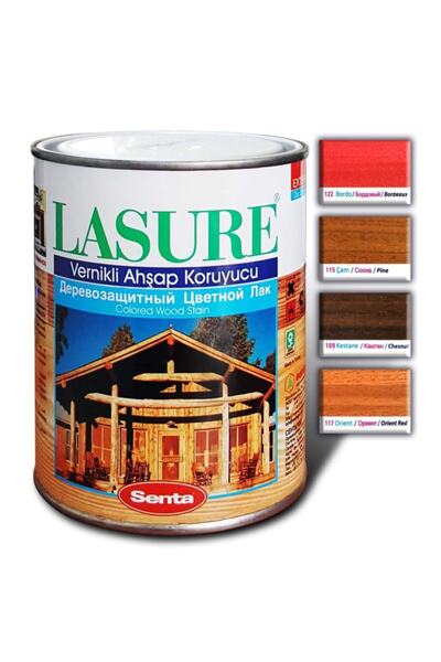 Senta Lasure Ahşap Koruyucu Vernik 2.5 Lt 121 Kiraz (PİNOTEKS VERNİK) (rulo Hedıyelıdır ! )