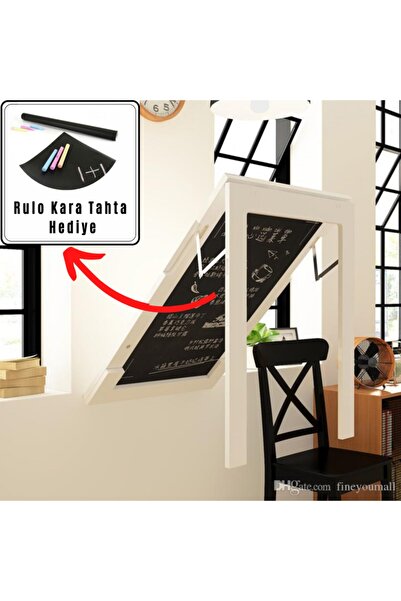 Kydonia Home 60x90 Cm Özel Tasarım Çerçeveli Tablo Duvara Monte Katlanır Masa