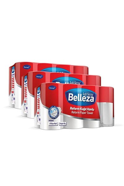Diversey Belleza Reform Paper Towels 8 x 3 Pack8698551219471