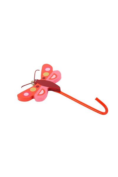 Bosphorus Wooden Single Hanger Butterfly Shaped 12x7x0,3cm