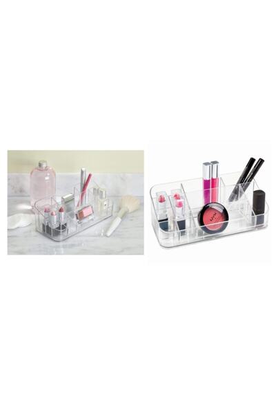Bosphorus Cosmetic, Make-up Organizer Multi-Compartment Transparent 22x11x8cm