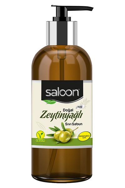 Saloon Natural Olive Oil Liquid Soap 485 Ml