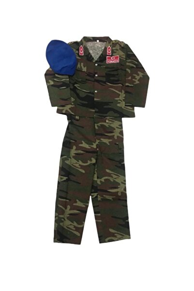 Açıkalın askeri Malzeme Kamuflaj Unisex Çocuk Takım
