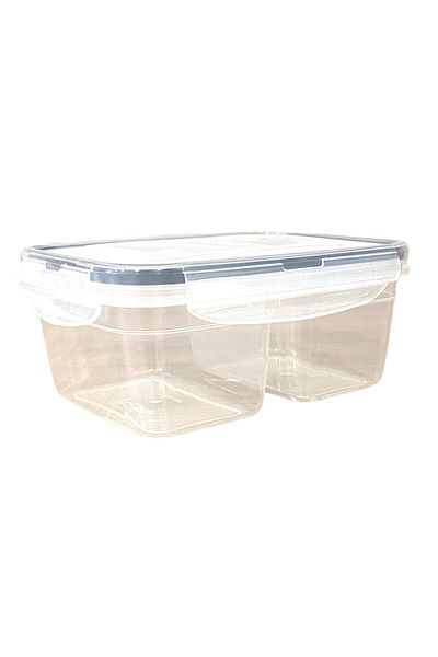 Buffer ® 8 قطع 2 حجرة 0.45+0.45 لتر حاوية تخزين المواد الغذائية مع غطاء قابل للقفل Lc-524