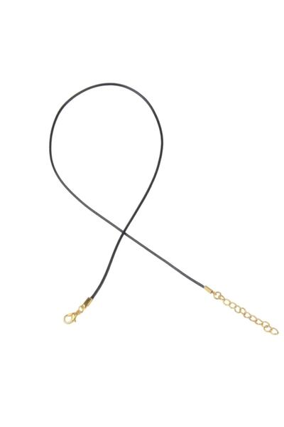 platin hediyelik 1 Τεμάχιο Μαύρο Κορδόνι Έτοιμο Κολιέ Κορδόνι 45 εκ. 5 εκ.