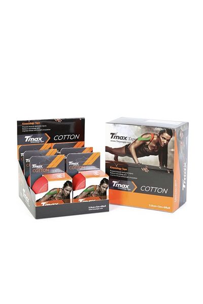 TMAX Tape Kinesio Pain Patch Red 5 Meters X 5 Cm Box of 6