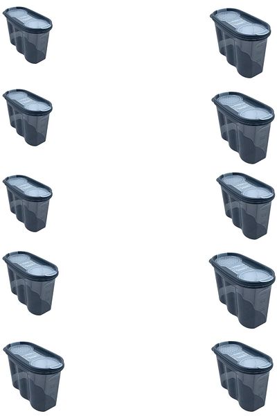 Buffer 10 Pieces 2-Cover Food Storage Set - 1.2 Liters - Sa930