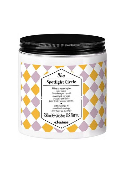 Davines The Spotlight Circle Matte Shine Conditioning Care Mask for Hair 750 ml