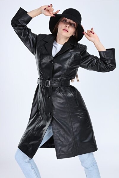 CE-YIL Hakiki Deri Pardesü