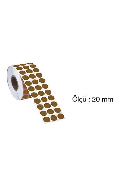Tanex Dot Label 20 Mm 2500 Pieces Kraft