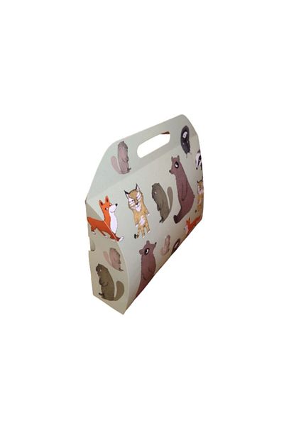 Bosphorus Animal Figure Cardboard Bag 26x31x7cm