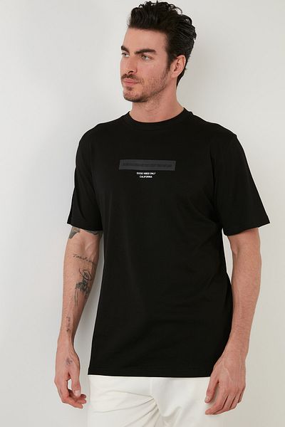 Buratti Tricou oversize din bumbac cu decolteu rotund Tricouri pentru bărbați 5727401