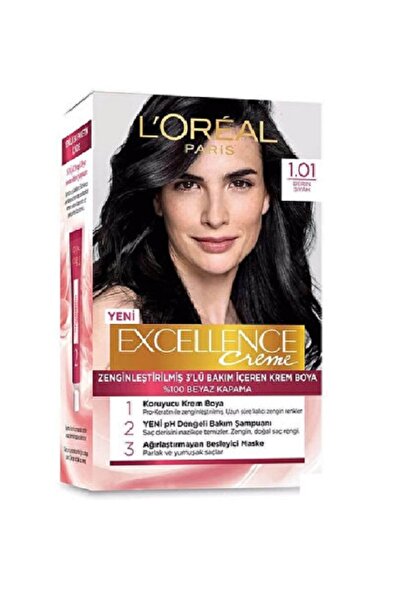 L'Oreal Paris L'Oréal Paris Excellence Saç Boyası 1.01 Derin Siyah