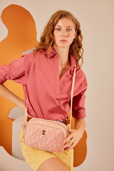 Pierre Cardin Geantă portocalie de umăr pentru femei 05PO22Y1643