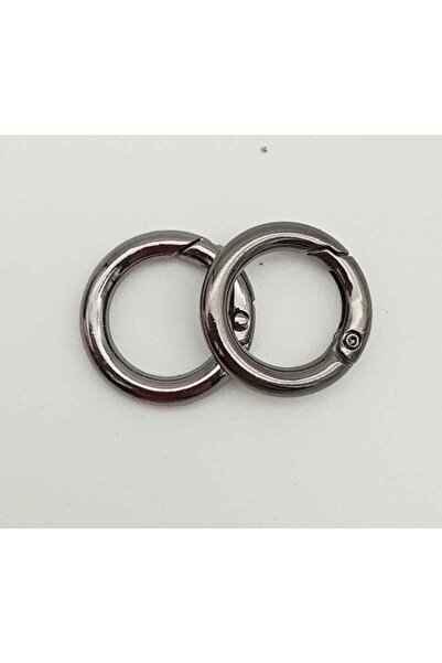 angel çanta aksesuar حلقة زنبركية صغيرة بلون دخاني مكونة من قطعتين