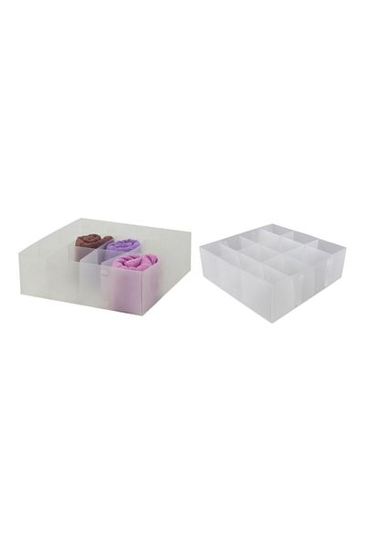 Bosphorus 9 Liter Pvc 30X30X10Cm - 12 Compartment Drawer Organizer