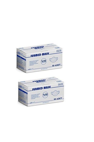 submed Cerrahi Maske Beyaz Renk 100 Adet