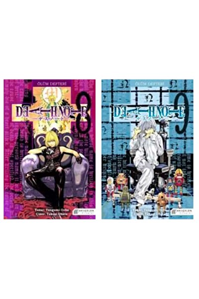 AKILÇELEN YAYINEVİ Death Note - Ölüm Defteri - 2 Kitap Türkçe Manga Seti (8-9)