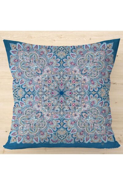 LadiesHome غطاء وسادة رمي ذو وجهين بتصميم أصلي مخصص مقاس 43 × 43