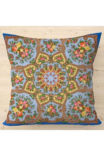 LadiesHome غطاء وسادة رمي ذو وجهين بتصميم أصلي مخصص مقاس 43 × 43