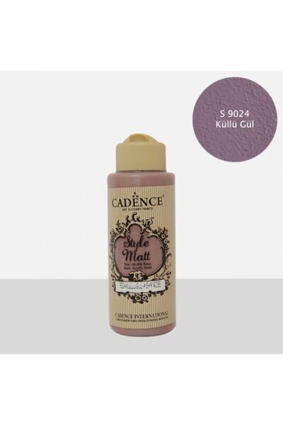 Cadence Style Mat Akrilik Boya-120ml S-9024 Küllü Gül