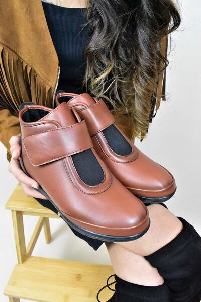 MORENİCA Γυναικείες μπότες Orthopedic Velcro Taba Mother