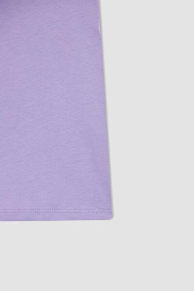 DeFacto Μπλουζάκι με κοντό μανίκι για κορίτσι Basic Crew λαιμόκοψη