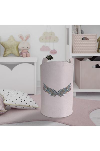 BAMBAŞKA MODA Coș de jucării și coș de rufe cu model de aripi