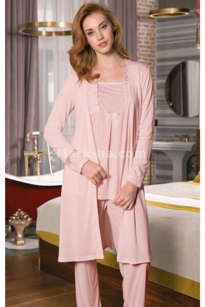 Yeni İnci Kadın 3 Lü Lohusa Ve Çeyiz Seti Pijama Takımı