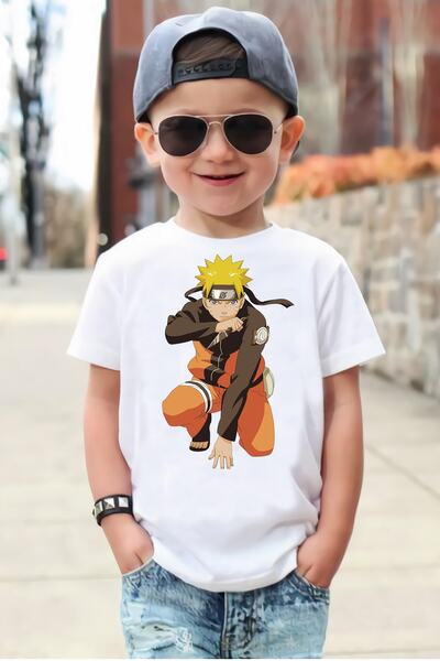 ScubaPromoTurkey Naruto Shippuden Τέσσερα οργανικά εμπριμέ μπλουζάκια για αγόρια