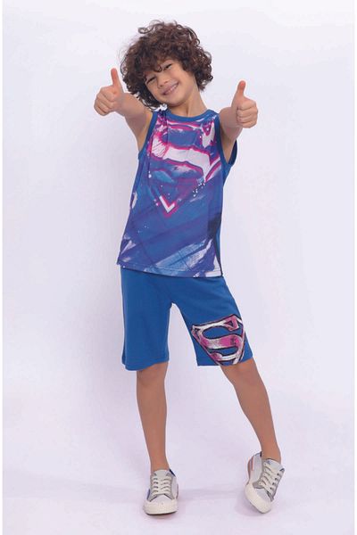 Disney Superman L1494 Licensed Boy Bermuda Suit