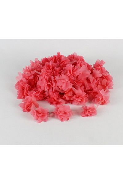 YENİ HEDİYELİK DÜNYAM Ανοιχτό κόκκινο κομμένο με λέιζερ 1m Rose Flower 12-13 τμχ Σχέδιο οργάντζα από τούλι