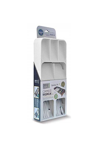 Decobella Marca: 50804 Suport pentru lingura cu sertar cu 9 compartimente, alb Categorie: lingura