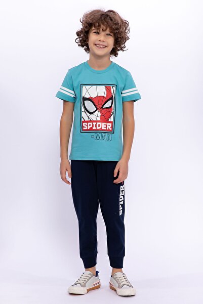 SPIDERMAN Lisanslı Cam Göbeği Erkek Çocuk Eşofman Takımı