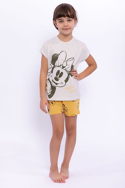 Minnie Mouse Σετ κοριτσίστικα σορτς Creammelange με άδεια χρήσης