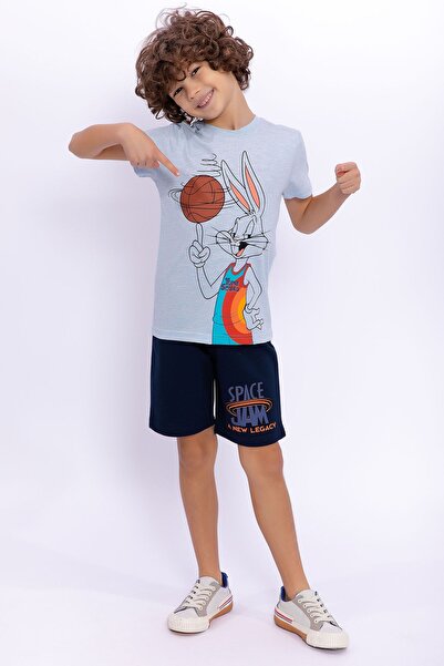 Lola & Bugs Bunny Bugs Bunny Licensed Space Jam Bluemelange Boys Bermuda Suit