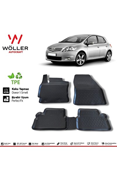 wöller Toyota Auris Paspas 2007 2013 Arası 3d Havuzlu Paspas