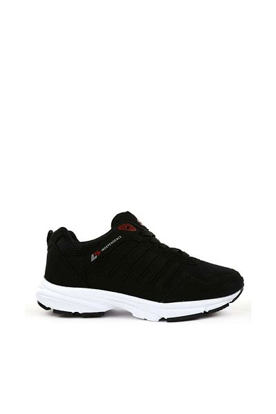 M.P. Black White Women's Walking Shoes 201-6803Zn
