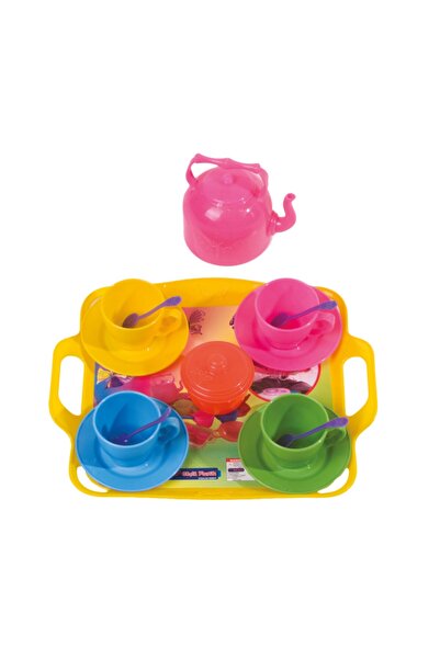 GoldPrestij 2573 طقم شاي قوي مع صينية (في الشبكة)