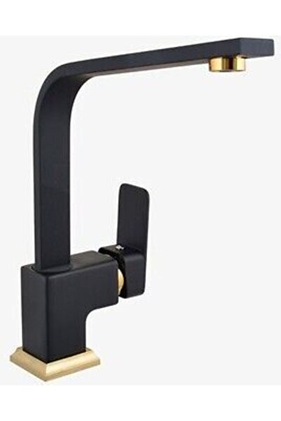 Uzay Neptün Kare Lavabo Bataryası Siyah & Altın 5 Yıl Garanti