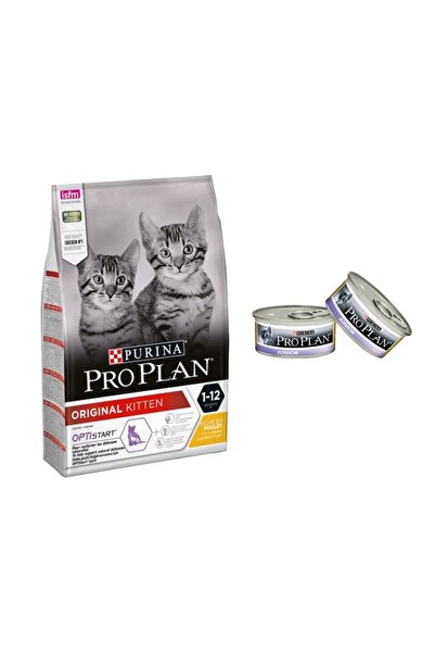 Pro Plan Pro Plan 3 Kg Kıtten Tavuklu Yavru Kedi Maması 2 Adet Konserve