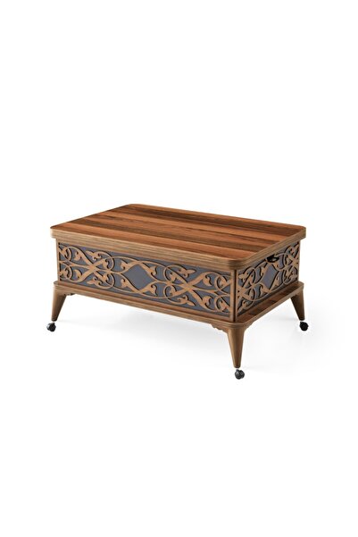 ZERENLAND 411 Tekerlekli Akıllı Sehpa, Sihirli Sehpa, Açılır Orta Sehpa, Lapt...