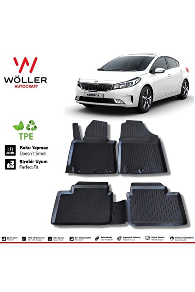 wöller Kia Cerato Paspas 2016 Sonrası 3d Havuzlu Paspas