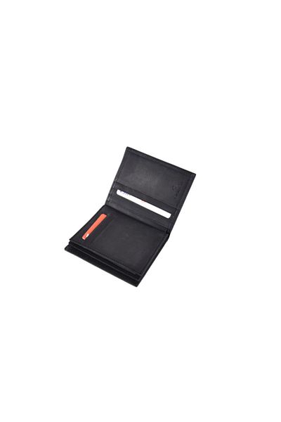 Eminsa Men's Black Crazy Leather Wallet