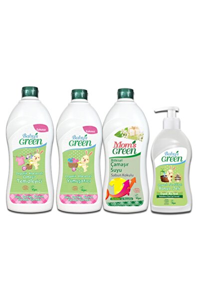 Baby's Green 4'lü Set Organik Bebek Çamaşır Deterjanı Ve Bakım Seti