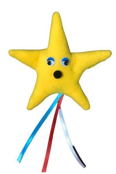 SENNEDİLERSEN Star Playing Eye Rattle Cat Play Pillow