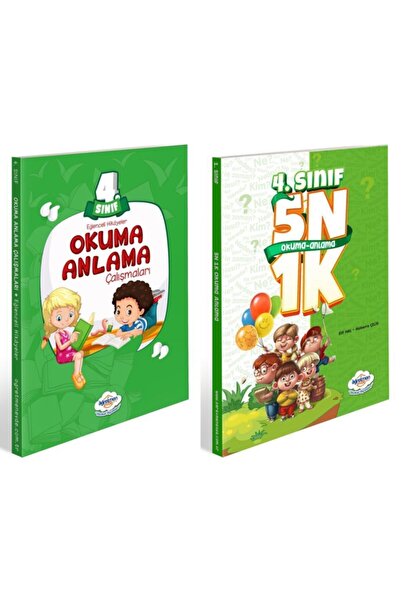öğretmen evde 4. Sınıf 5n 1k Okuduğunu Anlama Kitabı