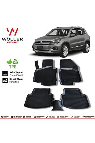 wöller Volkswagen Tiguan Paspas 2007 2015 Arası 3d Havuzlu Paspas