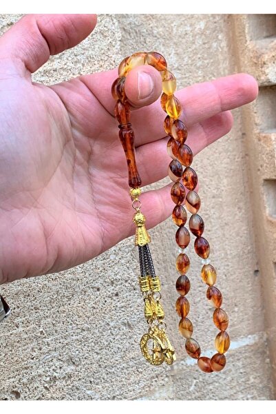 Doğan Silver Fosforlu Kedi Gözü Karanlıkta Parlayan Toz Kehribar Tesbih Dgn11146